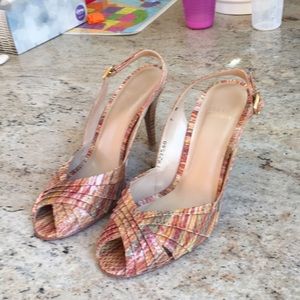 Size 7 Stuart weitzman heels Autumn/Snake